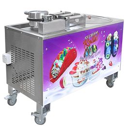 Kolice US free shipping to door commercial food processing equipment fried ice cream machine with Taco Maker