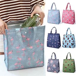 2020 New Flamingo Portable Insulated Thermal Cooler Lunch Box Carry Tote Picnic Case Storage Bag C0125