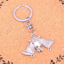 Fashion Keychain 29*47mm bat vampire dracula connector Pendants DIY Jewelry Car Key Chain Ring Holder Souvenir For Gift