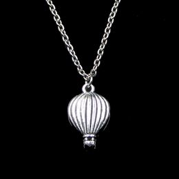 Fashion 21*13mm Hot Air Balloon Pendant Necklace Link Chain For Female Choker Necklace Creative Jewellery party Gift