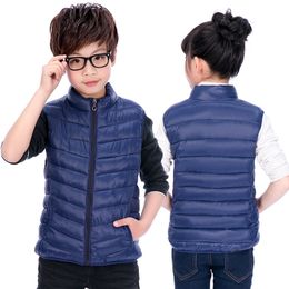 Children Clothing Boys Girls Warm Waistcoats Baby Autumn Winter Outerwear Coats vests KidsToddlers Thick Padded Warm Jackets 201127