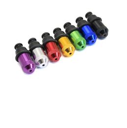 Free Shipping Rubber Nipple Pipes Colorful 53mm Snuff Pipes Metal Pipes Smoking Tools