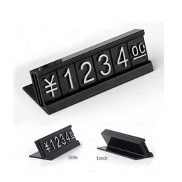 Price Tag Dollar Euro Number Digit Cubes Clothes Phone Laptop Jewellery Showcase Counter Price Label Sign Display Stand