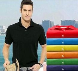 2021 New Summer Men Top quality Embroidery Polo Shirts Short Sleeve Slim Fit Casual Business Men Shirts