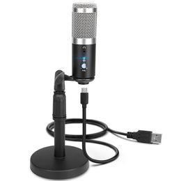 Microphones Micrófono de condensador profesional BM800 mejorado, con Kits de soporte, USB para PC, ordenador, grabación, karaoke, estudio, Mikrofo