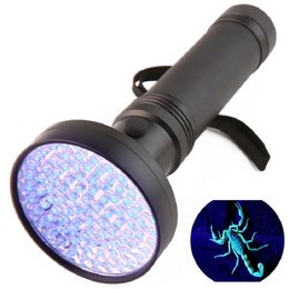 High quality UV Light 100 LED Flashlight torch light lamp safety UV Ultraviolet detection VV691