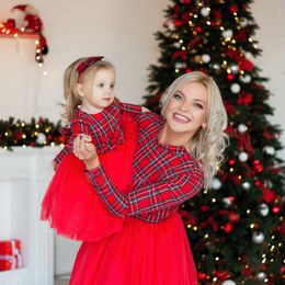 mother and baby girl matching christmas outfits