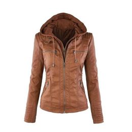 Winter Faux Leather Jacket Women Casual Basic Coats Plus Size 7XL Ladies Basic Jackets Waterproof Windproof Coats Female 201106