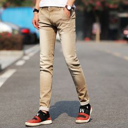 Men Stretchy Denim Skinny Green Jeans Spring Autumn Brand Classic High Quality Fashion Jeans 201116