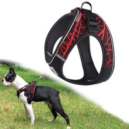 Dog Harness Reflective No Pull Choke Free Pet Harness for Small Medium Dogs Breathable Padded Harness Vest for Bulldog Chihuahua LJ201130