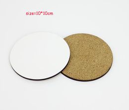 120pcs Sublimation mats for customized gift MDF Coasters for Big Circle shape hot transfer printing 10x10CM