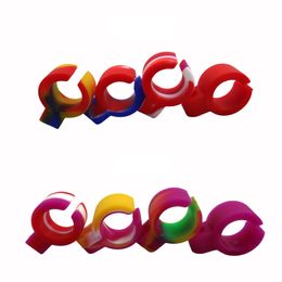 2022 new Smoking Clip regular size Colorful Convenient Silicone Finger Cigarette Ring Holder