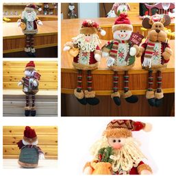 new Christmas decorations Santa Claus doll cartoon Snowman deer new Christmas doll Christmas Tree Pendant 3 style T2I51559