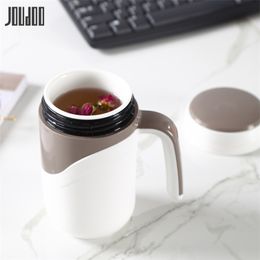 JOUDOO Ceramics Thermos Cup with Handle 380ml Tea Cup Insulated Coffee Mug for Office Desk Home Drinking Thermos Water Cups 35 201109