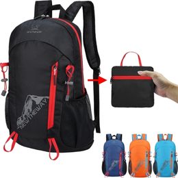22L Portable Foldable Backpack Folding Mountaineering Bag Ultralight Outdoor Climbing Cycling Travel Knapsack Hiking Daypack 220216