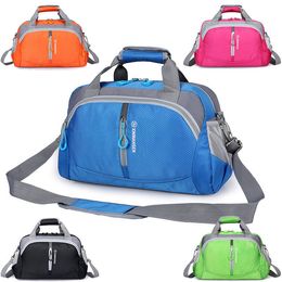 Professional Nylon Waterproof Sports Gym Bag For Women Men Fitness Training Yoga Luggage Shoulder Travel Handbag Q0705