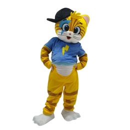 New Custom Made Cat Mascot Costume Lampo Cats Mascot Costume For Adult