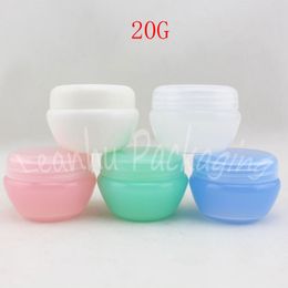 20G Color Mushroom Cream Bottles , 20CC Lovely Small Sub-bottle Comestic Skin Care Plastic Container