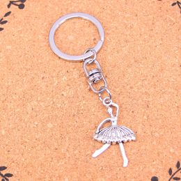 Fashion Keychain 35*20mm ballet girl dancer Pendants DIY Jewellery Car Key Chain Ring Holder Souvenir For Gift