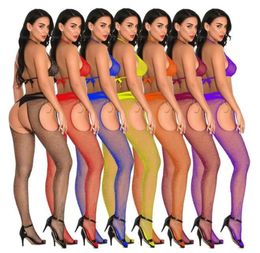 Only for Interesting silk stockings Socks & Hosiery Sexy Woman Lingerie Panty Fishnets Tights Open Crotch Pantyhose Girl Shiny Suit Mesh Stockings Female Fish Net