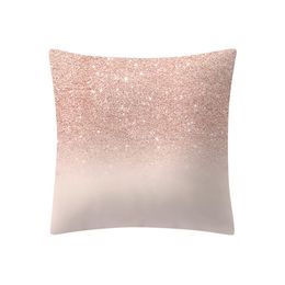 Rose Gold Pink Cushion Pillowcase Home Decoratio Simple Fashion Pillow Cases Cafe Home Solid Colour linen pillowcase