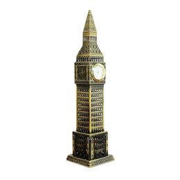 Metal 3D Model London Big Ben Statue Souvenir Gift Home Decoration T200703