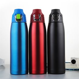 900ml Stainless Steel Double Wall Vacuum Flasks Car Thermo Bottle Tea Coffee Milk Thermal Cup Outdoor Camping Sport Travel Mug 201204