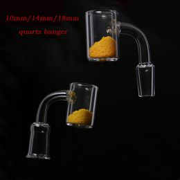 New Quartz Banger 10mm 14mm 18mm Male Female smoking accessories for Dab Rigs Glass Bongs UPS free hookahs