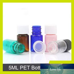 Sedorate 50 pcs/Lot 5ML Mini PET Screw Lid Refillable Bottle Lotion Cream Travel Sample Plastic Bottle Containers JX096