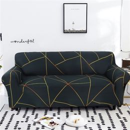 string printed sofa covers for living room elastic stretch slipcover sectional corner 1/2/3/4-seater 220302