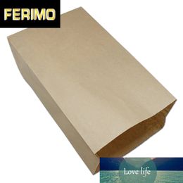 30Pcs/Lot Brown Open Top Kraft Paper Oil Proof Stand Up Storage Package Bag for Cookies Baked Foods Packing Crafts Paper Pouches