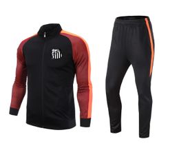 22 Santos FC adult leisure tracksuit jacket men Outdoor sports training suit Kids Outdoor Sets Home Kits