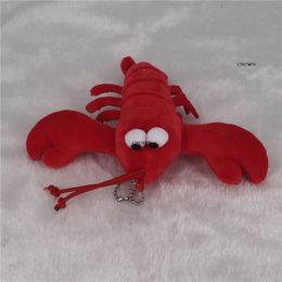 Middle Size , 17CM Lobster Design Stuffed Animal Plush Dolls Toys , with key chain