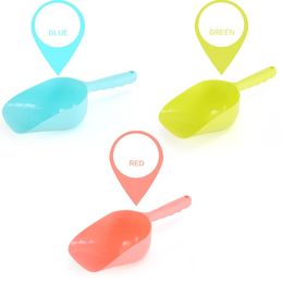 Dog Shovels Pet Plastic Food Feeder Multi Color Portable Cat Foodstuff Scoop Spade Environmental Friendly Non Toxic Dog Supplies 9081