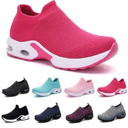 style141 fashion Men Running Shoes White Black Pink Laceless Breathable Comfortable Mens Trainers Canvas Shoe Sports Sneakers Runners 35-42