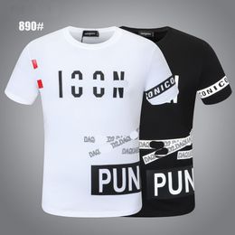 Dsq Pattern T-shirt D2 Phantom Turtle 2022ss New Mens Designer t Shirt Paris Fashion Tshirts Summer Male Top Quality 100% Cotton TO890