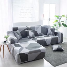 Elastic Sofa Covers 1/2/3/4 Seater for Living Room Stretch Couch Slipcover Fit L Shaped Sofa funda sofa chaise lounge LJ201216