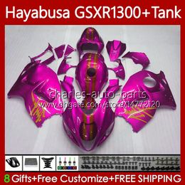 Pink Rose Hayabusa Body For SUZUKI GSXR 1300CC GSX R1300 1300 CC 1996-2007 74No.160 GSX-R1300 GSXR-1300 2002 2003 2004 2005 2006 2007 GSXR1300 96 97 98 99 00 01 Fairing