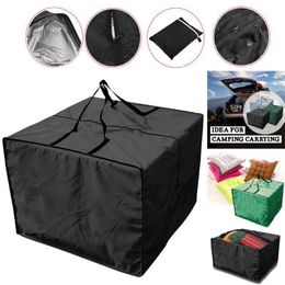 Storage Bags Multi-function Garden Furniture Bag Cushion 3 Colours Sundries Waterproof Large Capacity With Zipper Handles