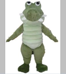 2019 Factory Hot An Green Crocodile Mascot Costume Adult to Wear for Party