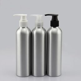 20pcs 250ml empty Aluminium lotion bottle with liquid soap pump,shampoo dispenser bottles,press pump cosmetic containers