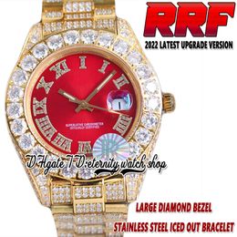 2022 RRF 126234 126284 Automatic Mechanical 42MM Mens Watch 278384 Paved Diamonds Roman Dial 316L Stainless Case Fully Iced Out Diamond Bracelet Eternity Watches