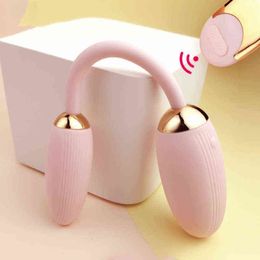 NXY Vagina Balls Double-end Remote Control Vibrating Egg Vaginal Balls Clitoris Stimulator Powerful Vibrator Adult Products Sex Toys for Woman1211