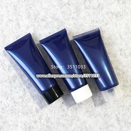 30pcs 50pcs Light Blue Empty Plastic Soft Tube Cosmetic Cream Emulsion Lotion Container Black Gold White Cap 100g 100ml