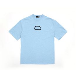 Blue Oversized T-Shirt lock logo printed T Shirt Men Designer T Shirts Paris Brand Summer T-shirt Women T-shirt High Quality Tops
