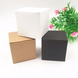 50pcs per lot Kraft white/black Heart Shaped Window cupcake boxes Wedding Chocolate Packing Party Single candy/cookies Boxes 201029