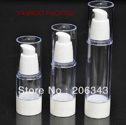 15ml plastic airless bottle for lotion emulsion serum liquid foundation whitening essence recovery complex skin care packing