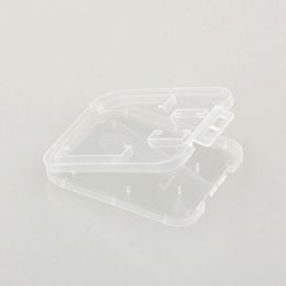 Packing Small Transparent Plastic Protect Standard Holder Storage Case Box for SD TF MMC SIM Memory Card