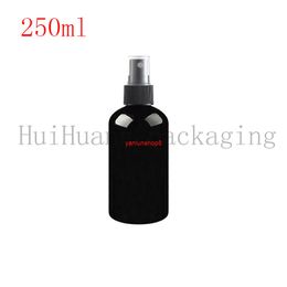 30pcs 250ml black Plastic Portable Spray Bottle Empty Perfume Bottles Refillable Mist Pump Atomizer Travel Accessoriesgood package