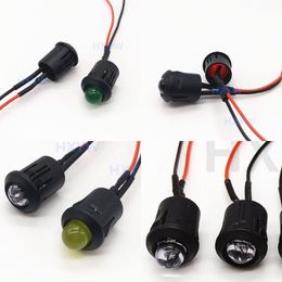 Opening 14mm Lamp LED Indicator Outdoor Luminescence Diode Black Plastic Lamps Cover Lights Super Highlight New Arrival 0 68hx N2